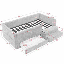 Load image into Gallery viewer, Safe Kids Bed With Guardrails And Storage
