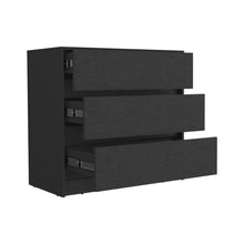 Load image into Gallery viewer, 3 Drawer Dresser Wooden - Black
