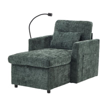 Load image into Gallery viewer, Multifunctional Chenille Recliner Sofa With Storage And Phone Bracket

