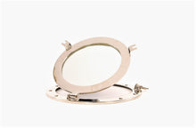 Load image into Gallery viewer, 12" Round Brass Framed Accent Mirror - Silver
