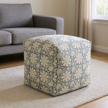 Load image into Gallery viewer, Cotton Square Ottoman - Beige
