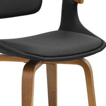 Load image into Gallery viewer, Faux Leather Dining Arm Chair - Black
