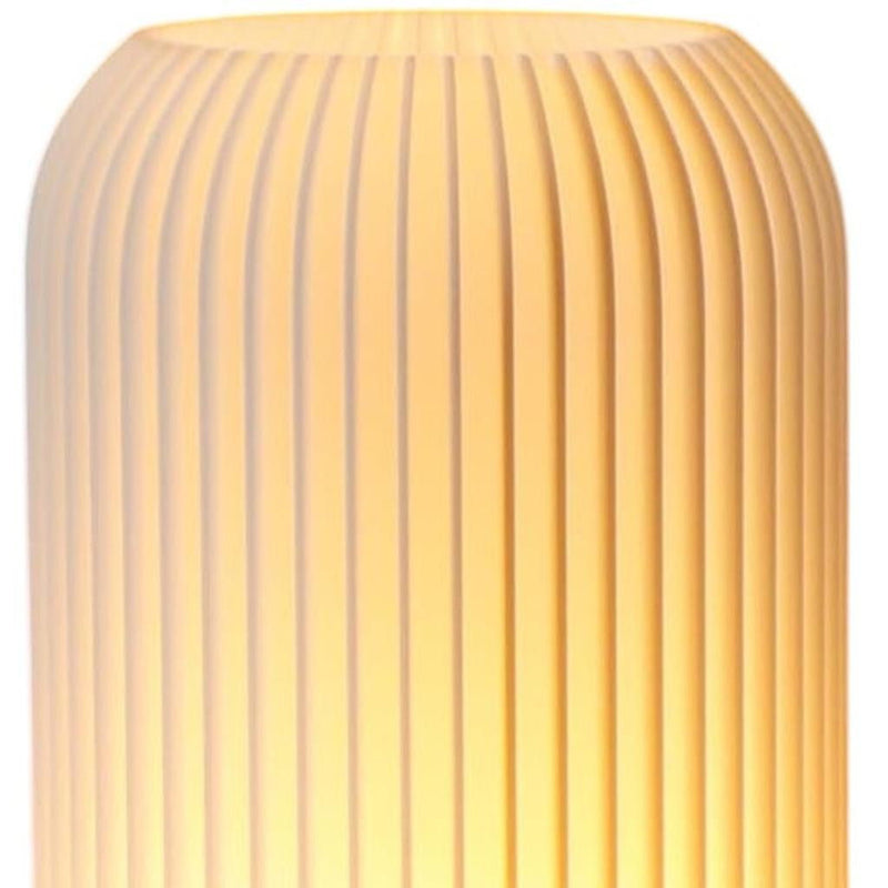 Ribbed USB Lantern With Novelty Shade - Beige
