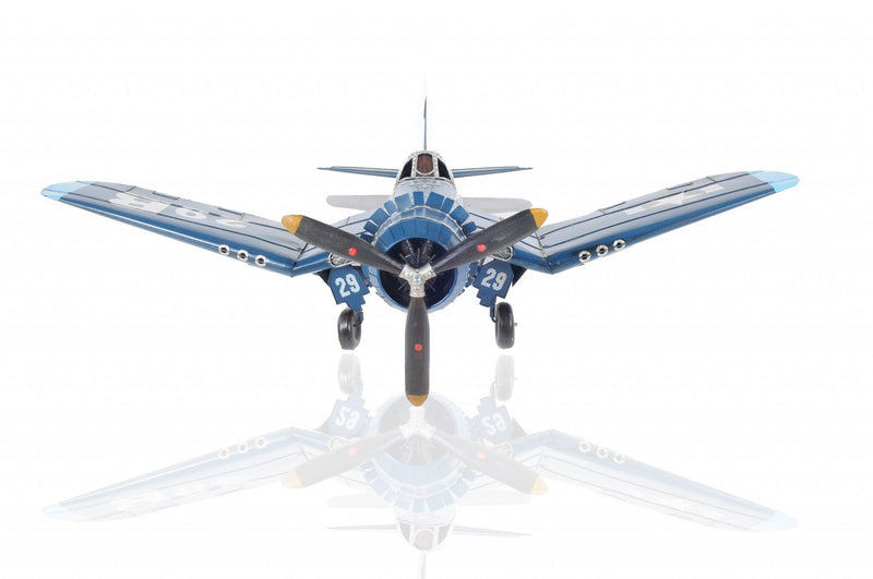 Metal Hand Painted Model Airplane - Blue