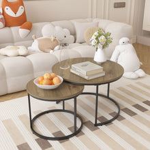 Load image into Gallery viewer, Round Nesting Coffee Table (Set of 2)

