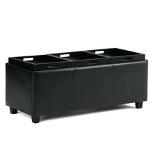 Load image into Gallery viewer, Avalon - Upholstered Storage Ottoman
