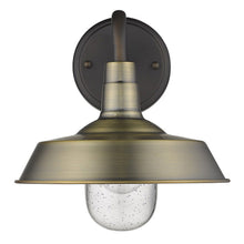 Load image into Gallery viewer, Shallow Plate Shape Wall Light - Brushed Gold

