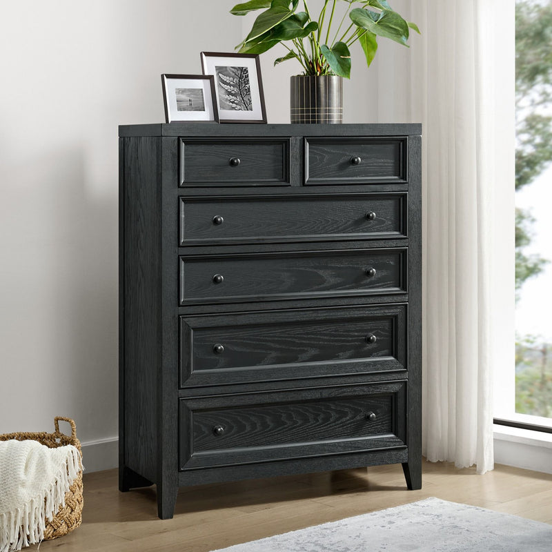 6 Drawer Chest With Knobs And Smooth Slides