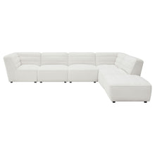 Load image into Gallery viewer, Nevve - 6 Piece Upholstered Tufted Sectional - Ivory
