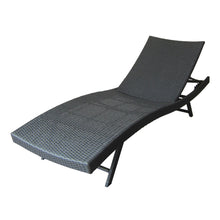 Load image into Gallery viewer, Modern Kauai Wicker Chaise Lounge With Adjustable Seat Back - Gray
