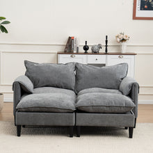 Load image into Gallery viewer, Convertible Combination Sofa With Footstools With Storage
