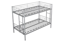 Load image into Gallery viewer, Metal Twin over Twin Bunk Bed/ Heavy-duty Sturdy Metal/ Noise Reduced Design/ Safety Guardrail/ 2 Side Ladders/ CPC Certified/ No Box Spring Needed
