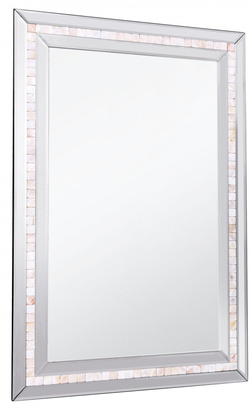 36" Framed Accent Mirror - Silver