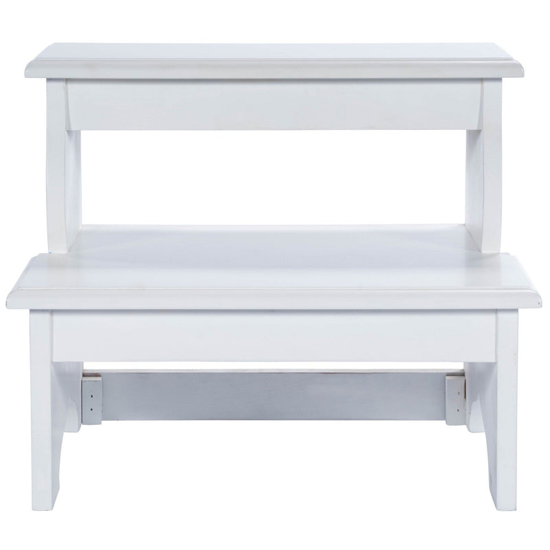 Wood Step Stool - White