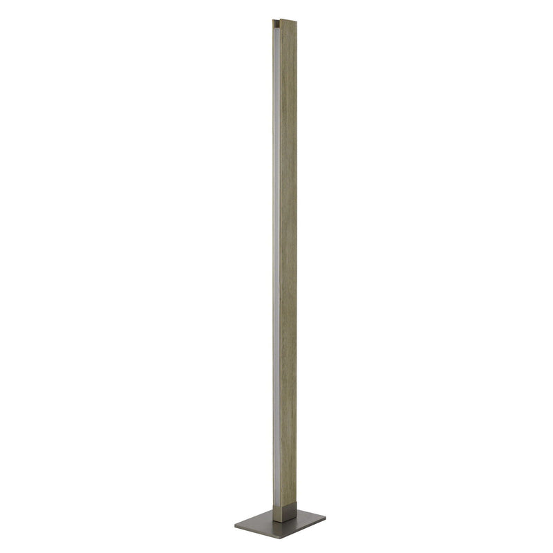 Led Traditional Shaped Floor Lamp - Brown