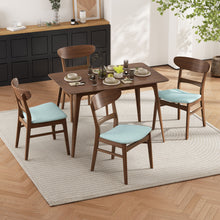 Load image into Gallery viewer, 5 Piece Dining Set With Table And 4 Upholstered Chairs
