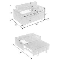 Load image into Gallery viewer, Pull Out Sofa With Movable Tabletop And USB Ports
