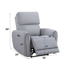 Load image into Gallery viewer, Jeromie - Power Motion Recliner With USB Port - Gray
