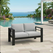 Load image into Gallery viewer, All-Weather Patio Loveseat With Thick Cushions

