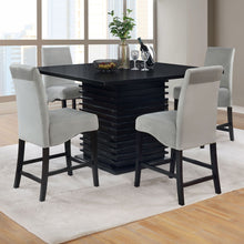 Load image into Gallery viewer, Shandra - 5 Piece Set With Counter Height Table And Stools - Black
