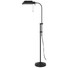 Load image into Gallery viewer, Adjustable Traditional Shaped Floor Lamp With Bronze Square Shade - Bronze
