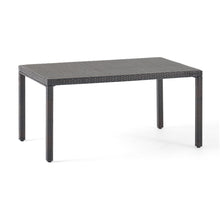 Load image into Gallery viewer, Outdoor Wicker Rectangular Dining Table With Iron Frame And Water Resistant Rattan
