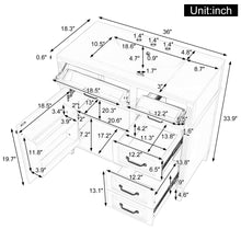 Load image into Gallery viewer, Modern Bathroom Vanity With Sink Top, Flip Drawer Design

