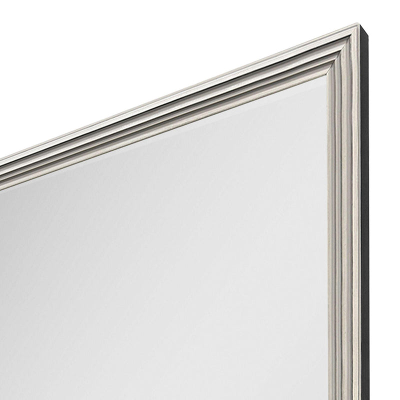 Wood Framed Accent Mirror - Silver
