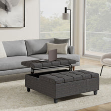 Load image into Gallery viewer, Harrison - Upholstered Coffee Table Storage Ottoman
