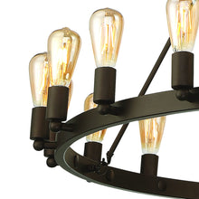 Load image into Gallery viewer, Candle Style Multi Light Metal Dimmable Chandelier - Bronze

