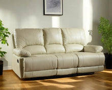 Load image into Gallery viewer, Sofa Faux Leather With Black Legs - Beige
