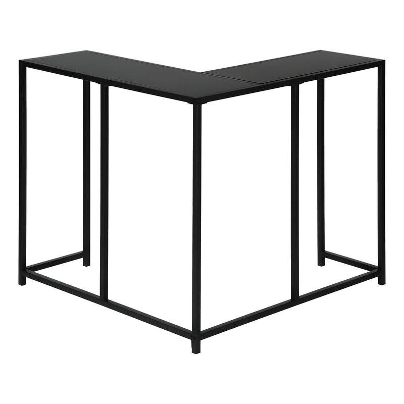 Laminate And Iron Frame End Table - Black