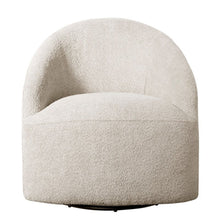 Load image into Gallery viewer, Upholstered 360 Degree Swivel Chair - Cream
