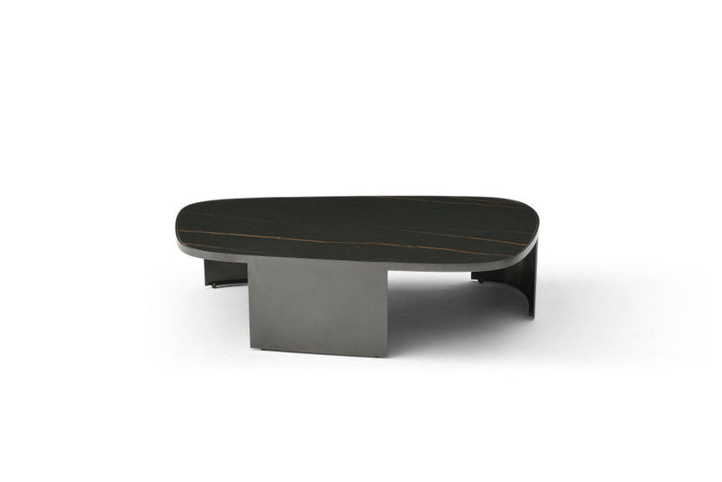 42" Ceramic Tile Coffee Table - Black