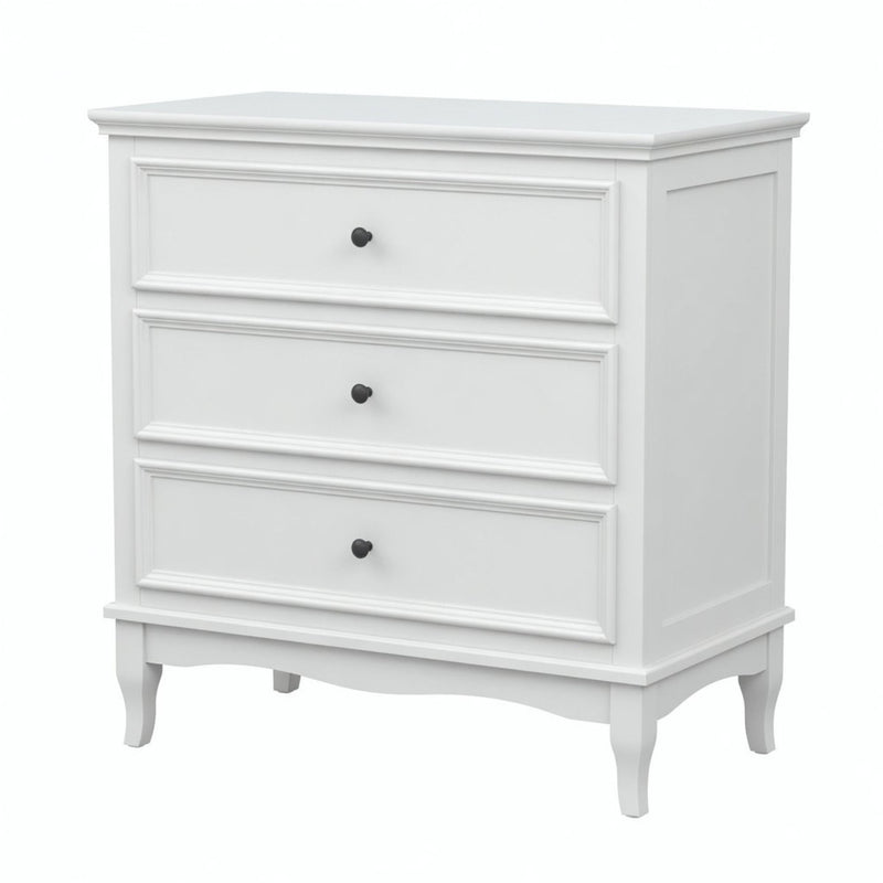 3 Drawer Dresser - White