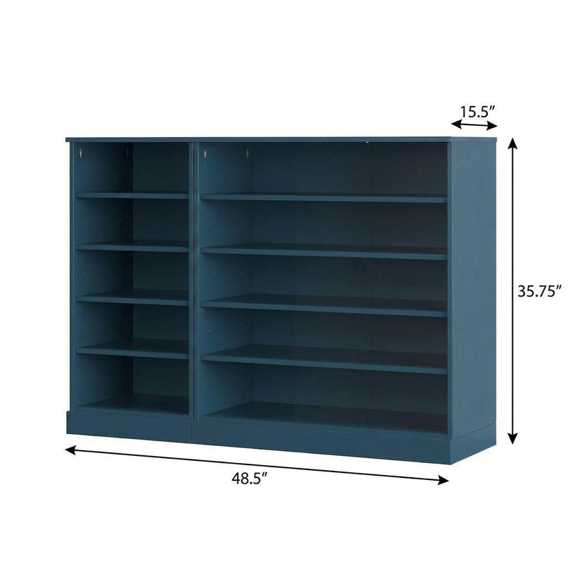 Solid Woodshoe Storage Cabinet (755951) - Teal Blue