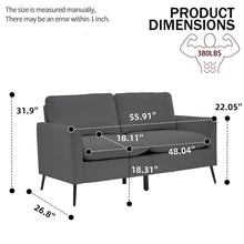 Load image into Gallery viewer, Upholstered Sofa Loveseat For Living Room
