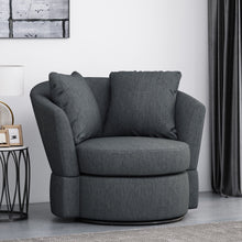 Load image into Gallery viewer, Swivel Club Chair With Circular Design
