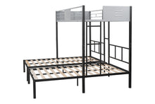 Load image into Gallery viewer, Triple Bunk Bed with Vent Board/ Sturdy Metal Frame/ Noise-Free Wood Slats/ Separatable into three beds/ No Box Spring Needed
