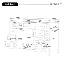 Load image into Gallery viewer, Bathroom Vanity Cabinet Only With 2 Soft Close Doors And 8 Drawers
