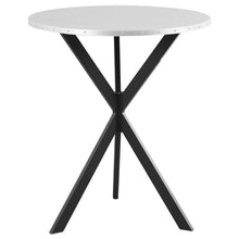 Load image into Gallery viewer, Fitz - Round Bistro Bar Table With X Base - Silver
