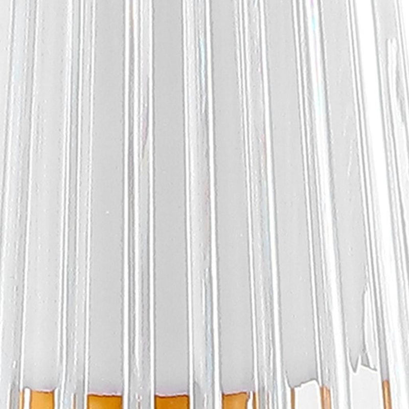 USB Table Lamp With Empire Shade - Orange