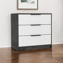 Load image into Gallery viewer, 28" Three Drawer Dresser - White And Gray
