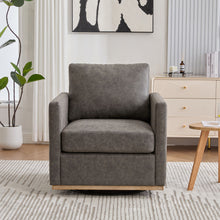 Load image into Gallery viewer, Modern Upholstered Square Swivel Accent Chair With 360 Degree Rotation
