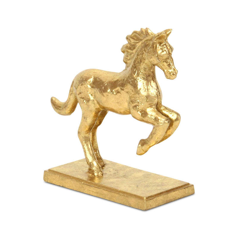 Horse Tabletop Sculpture - Gold