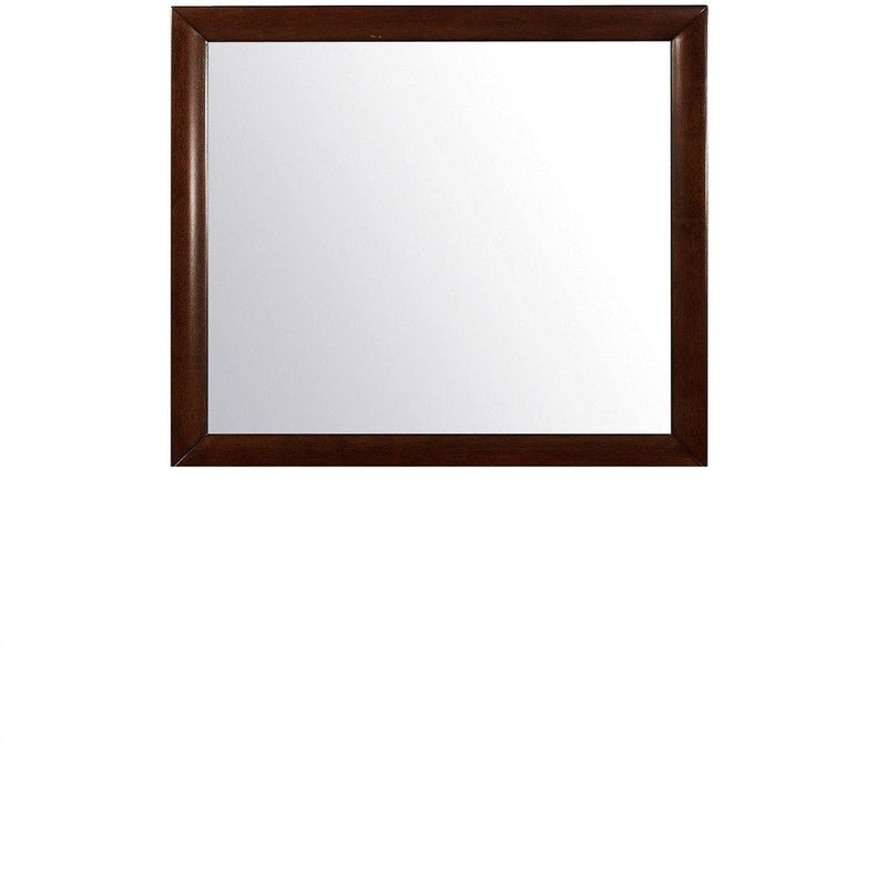 35" Framed Accent Mirror - Merlot
