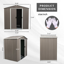 Load image into Gallery viewer, Outdoor Metal Storage Shed
