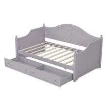 Load image into Gallery viewer, Daybed With 2 Storage Drawers, Sofa Bed With Handrail For Living Room Bedroom
