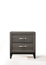 Load image into Gallery viewer, 25" Two Drawers Nightstand - Gray
