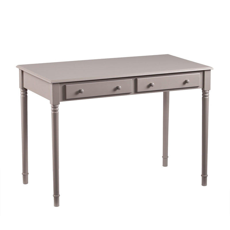 Writing Desk With Two Drawers - Gray